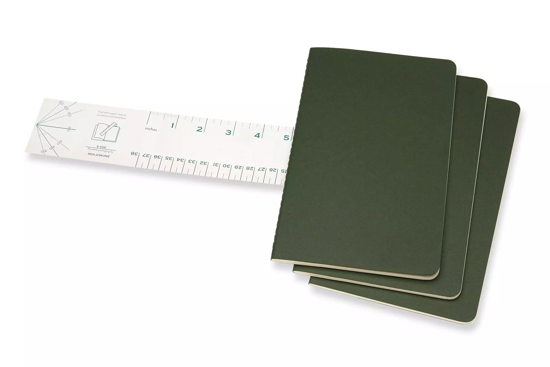 Een Moleskine Cahier Plain Notebook Large Myrtle Green koop je bij Moleskine.nl